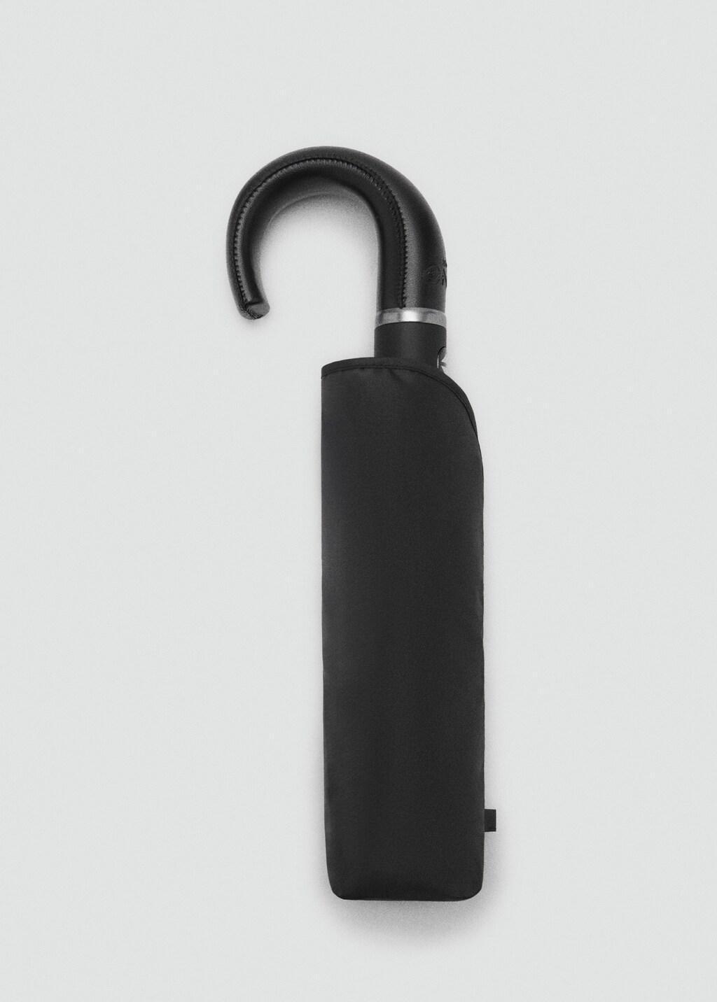 Black Automatic Folding Umbrella, Black, large image number 3
