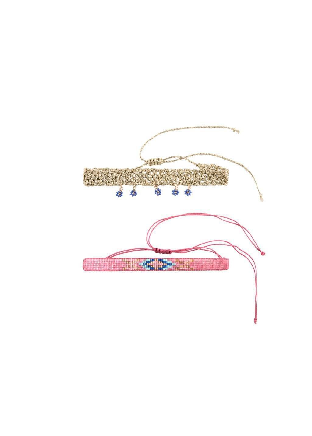Pink 2 Chokers Pack, Kids Girl, Pink, large image number 2