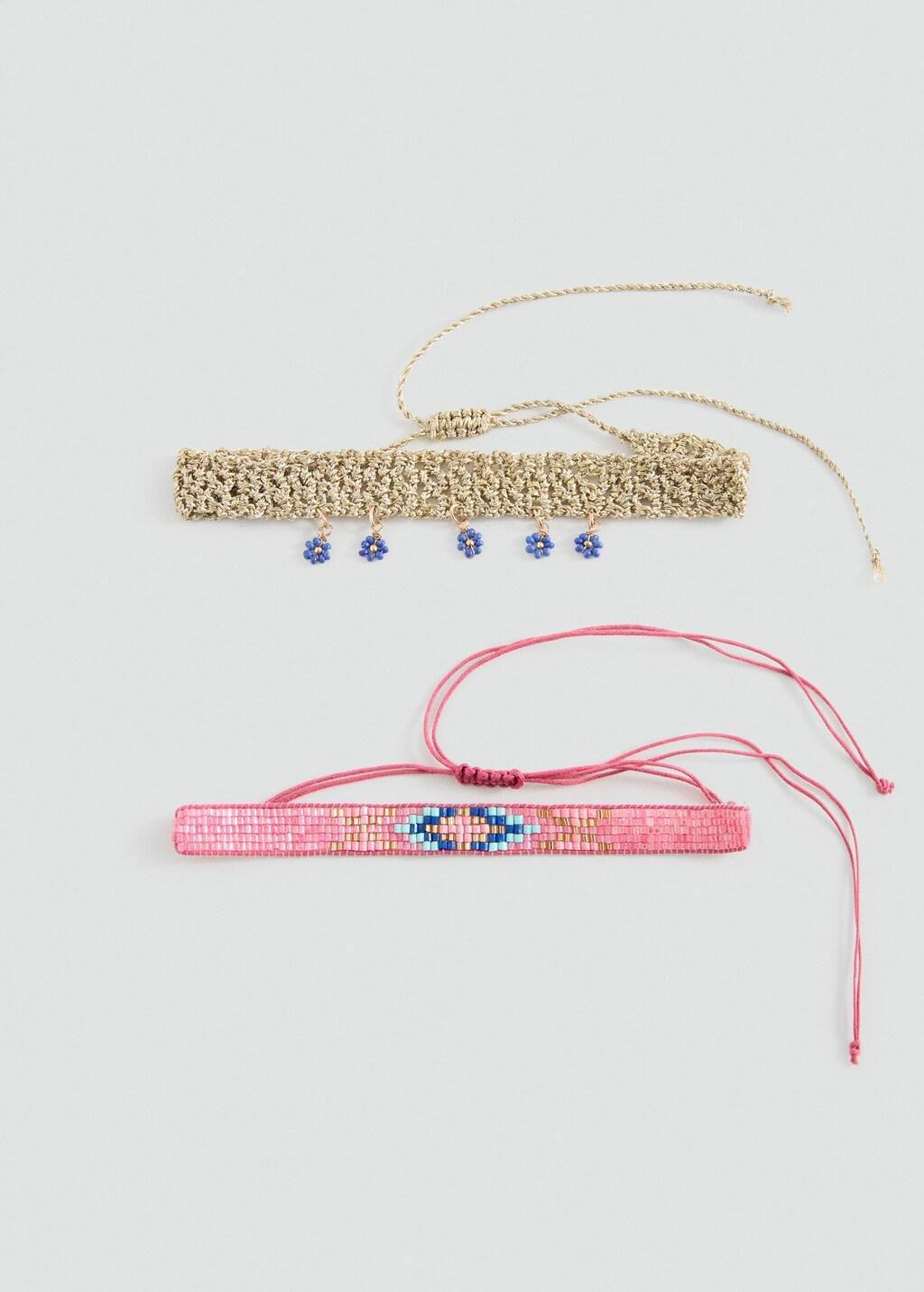 Pink 2 Chokers Pack, Kids Girl, Pink, large image number 3