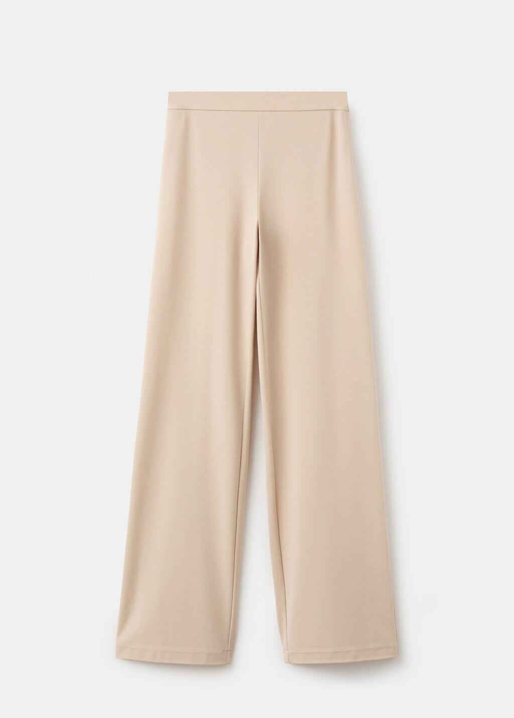 Brown Lt Pastel Straight Mid-Rise Trousers, Light Pastel Brown, large image number 7