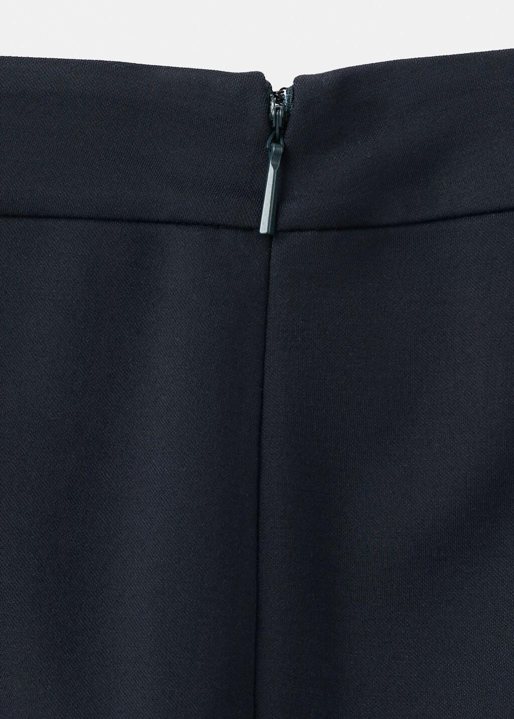 Navy Straight Mid-Rise Trousers, Navy, large image number 5