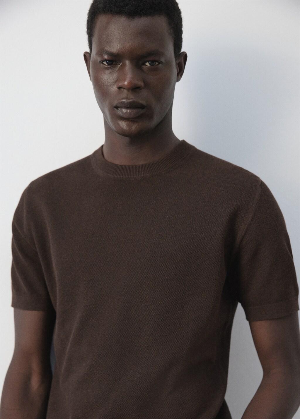 Brown Regular Fit Jersey T-Shirt, Brown, large image number 4