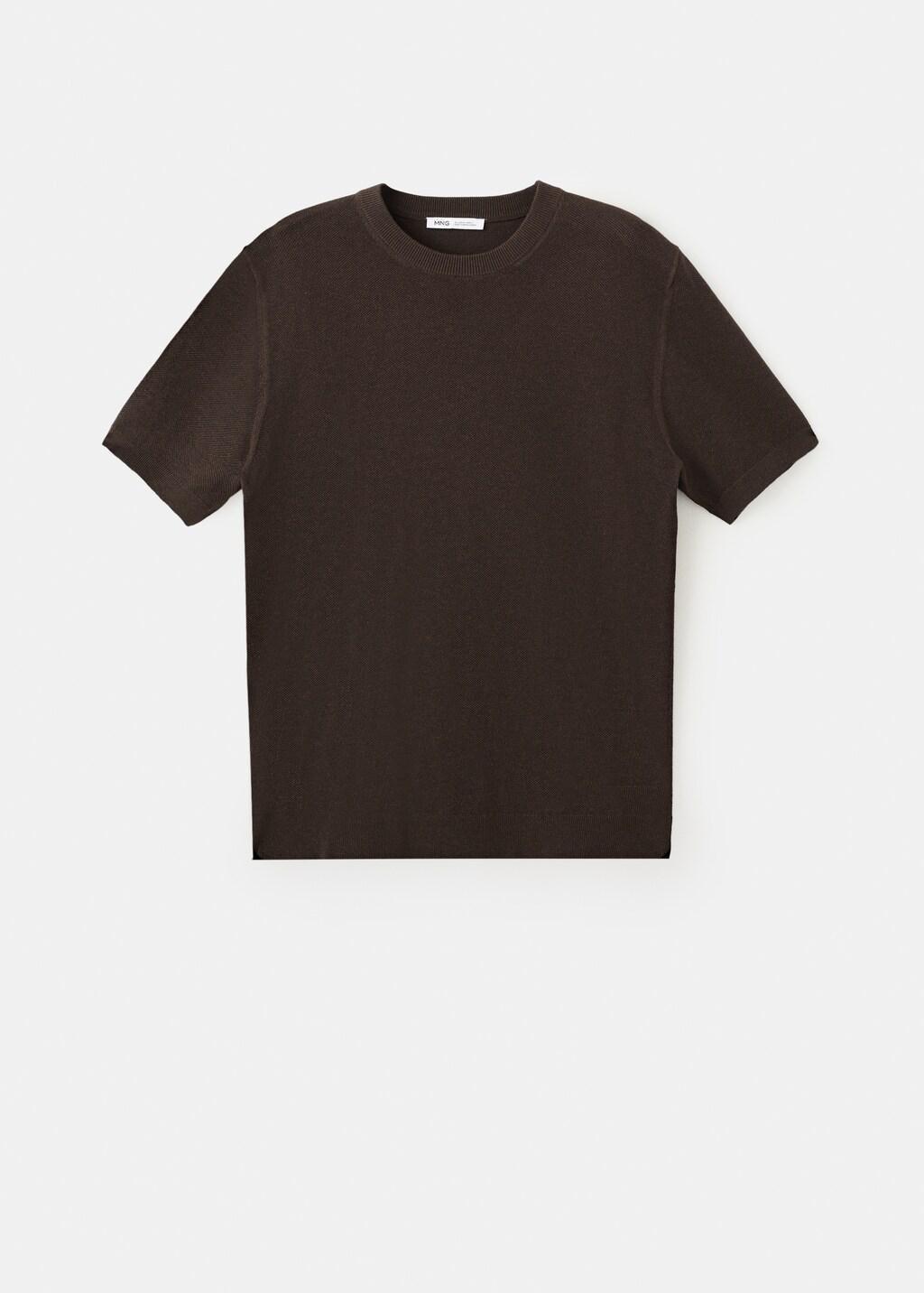 Brown Regular Fit Jersey T-Shirt, Brown, large image number 7
