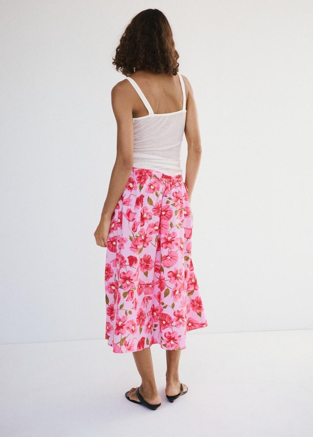PINK Midi skirt 100% cotton, Pink, large image number 2