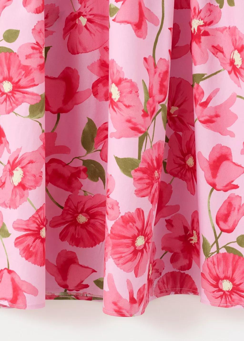 PINK Midi skirt 100% cotton, Pink, large image number 4