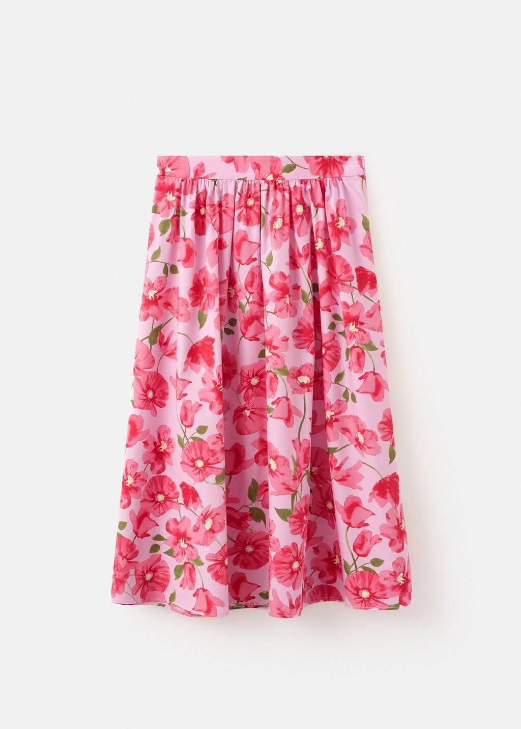 PINK Midi skirt 100% cotton, Pink, large image number 6