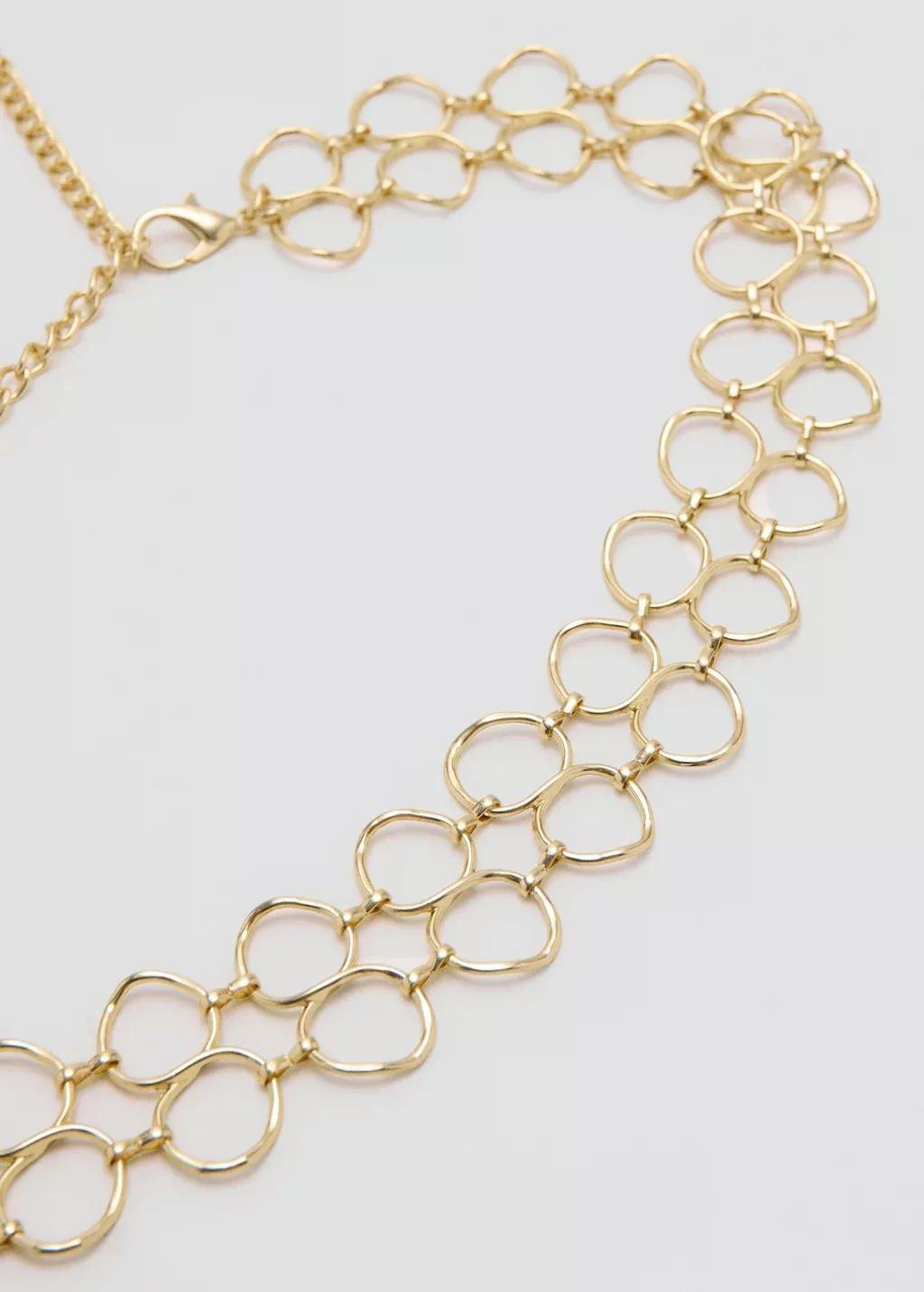 Gold Double Chain Ring Belt, Gold, large image number 0