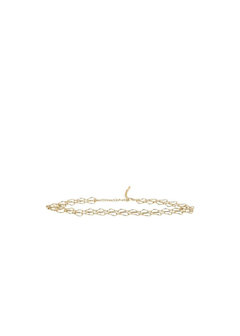 Gold Double Chain Ring Belt, Gold, medium