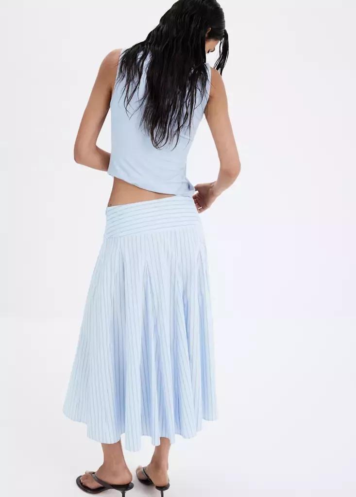 LT-PASTEL BLUE Printed godets skirt, Light-Pastel Blue, large image number 2