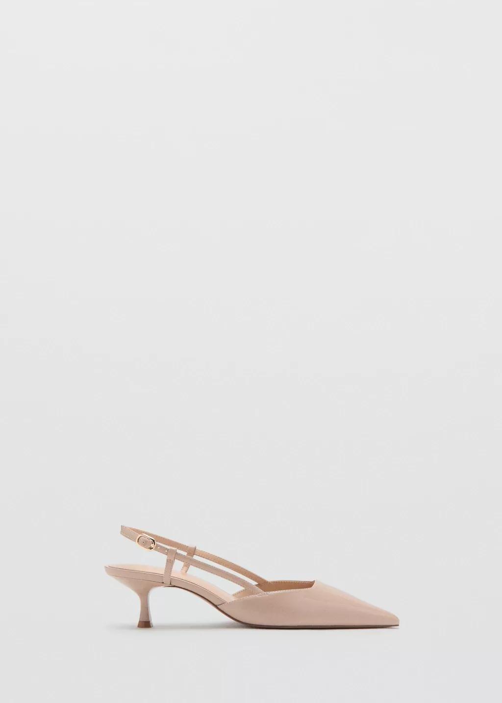 Pink Lt Pastel Patent Leather Pointed Toe Court Shoe, Light-Pastel Pink, large image number 3