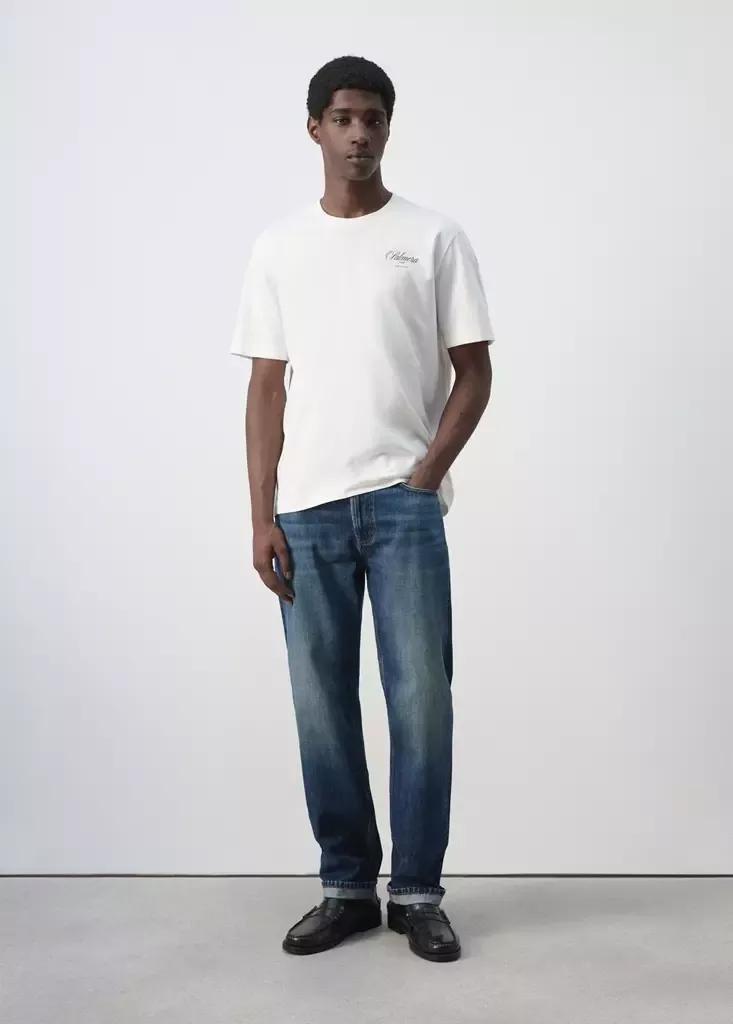 White 100% Cotton Printed T-Shirt, White, medium