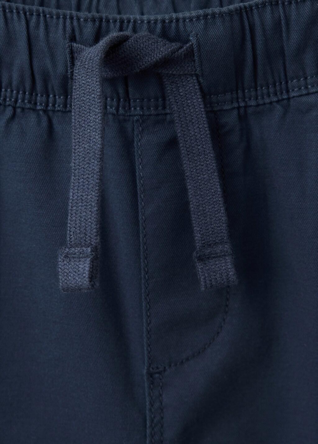Blue Cargo Jogger Trousers, Baby Boy, Navy, large image number 1