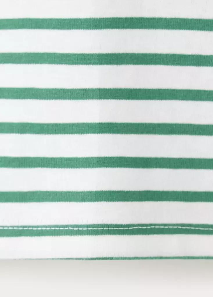 Green Hello Kitty Striped T-Shirt, Baby Girls, Green, large image number 3