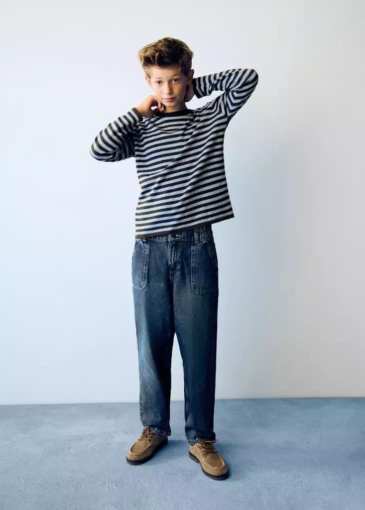 Blue Jeans wide leg, Kids Boy, Open Blue, large image number 0