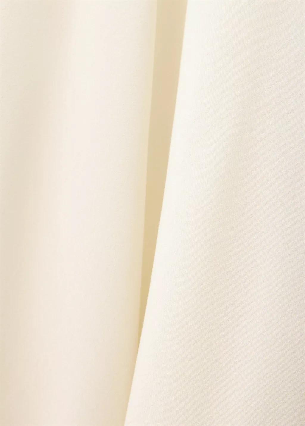 White Asymmetric Midi Skirt, Natural White, large image number 2