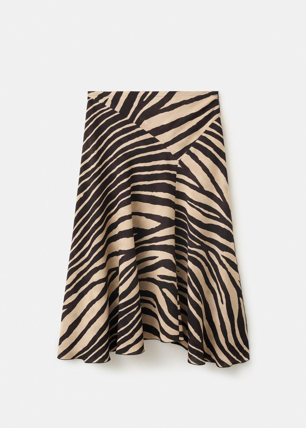 BLACK Asymmetric midi skirt, Black, large image number 5