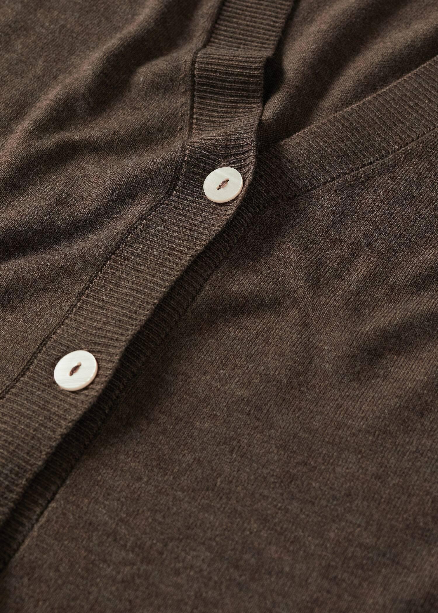 medium brown Fine-knit cardigan, , large image number 3