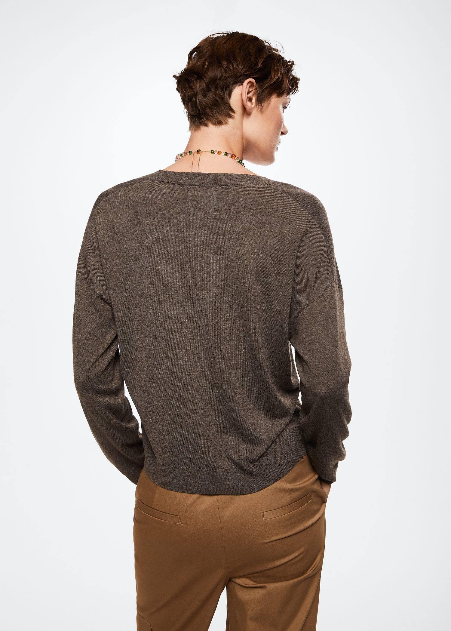 medium brown Fine-knit cardigan, , large image number 5