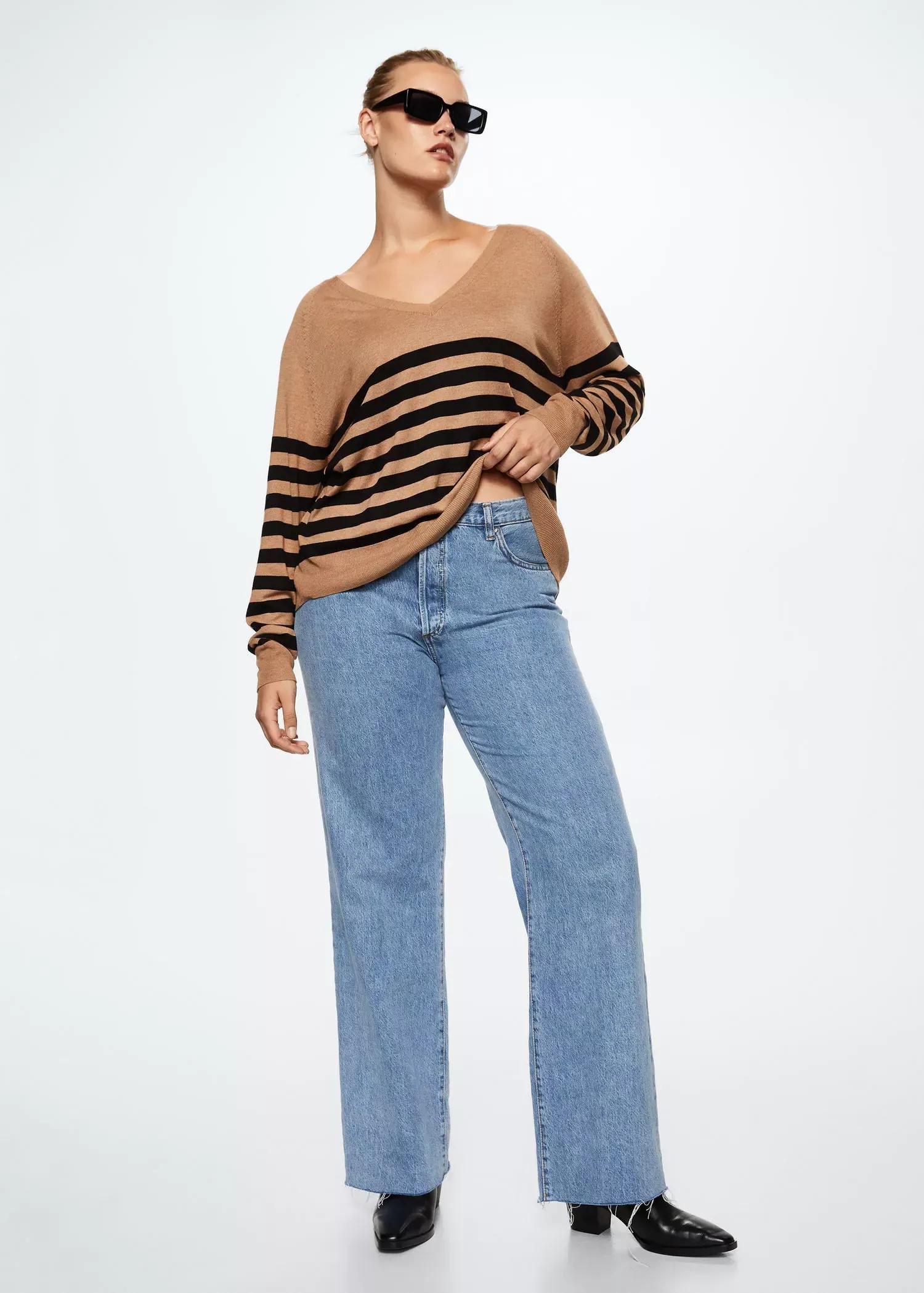 Brown Fine-Knit Sweater, , large image number 2