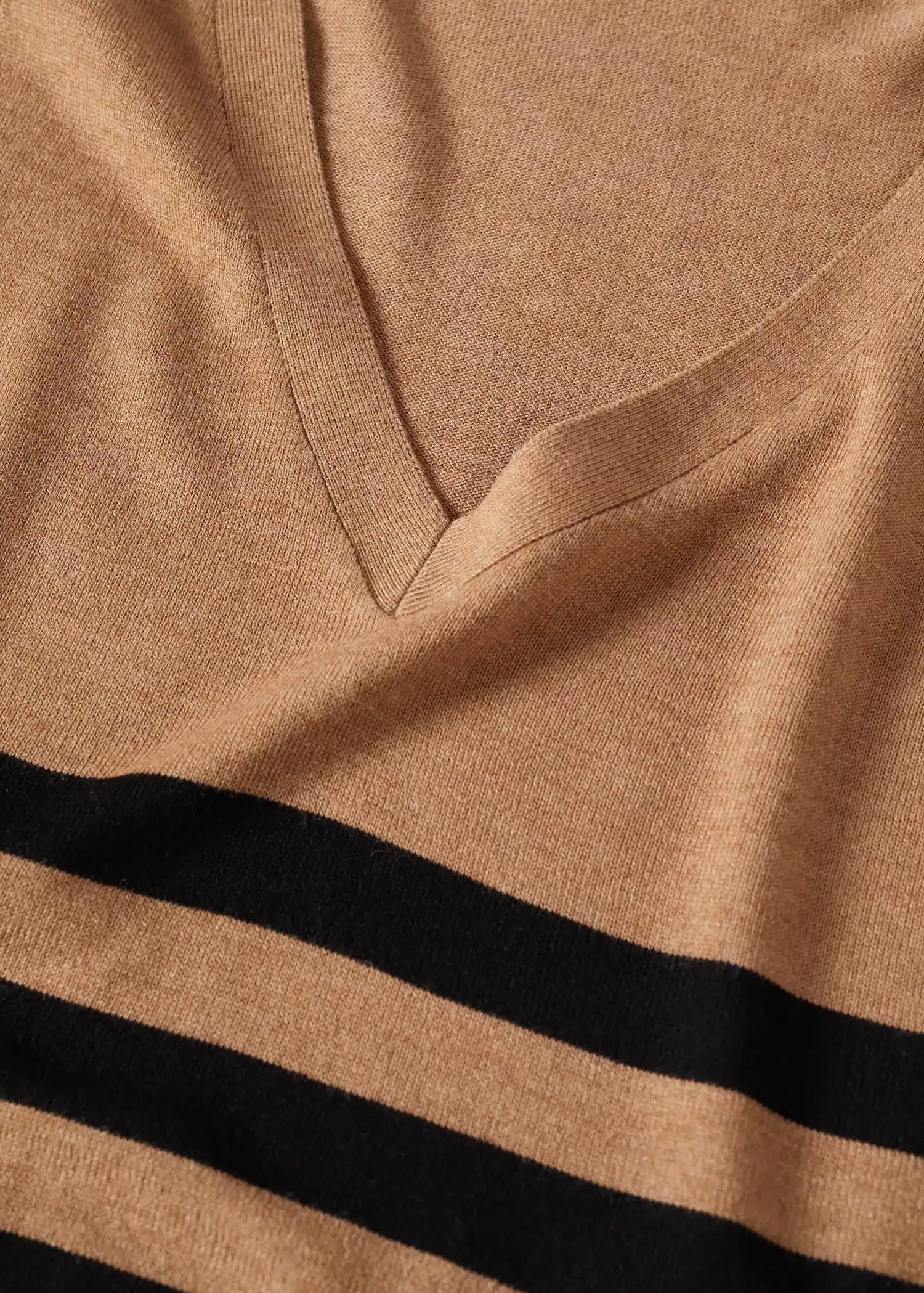 Brown Fine-Knit Sweater, , large image number 6