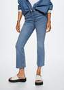 Mango - open blue High-waist bootcut jeans