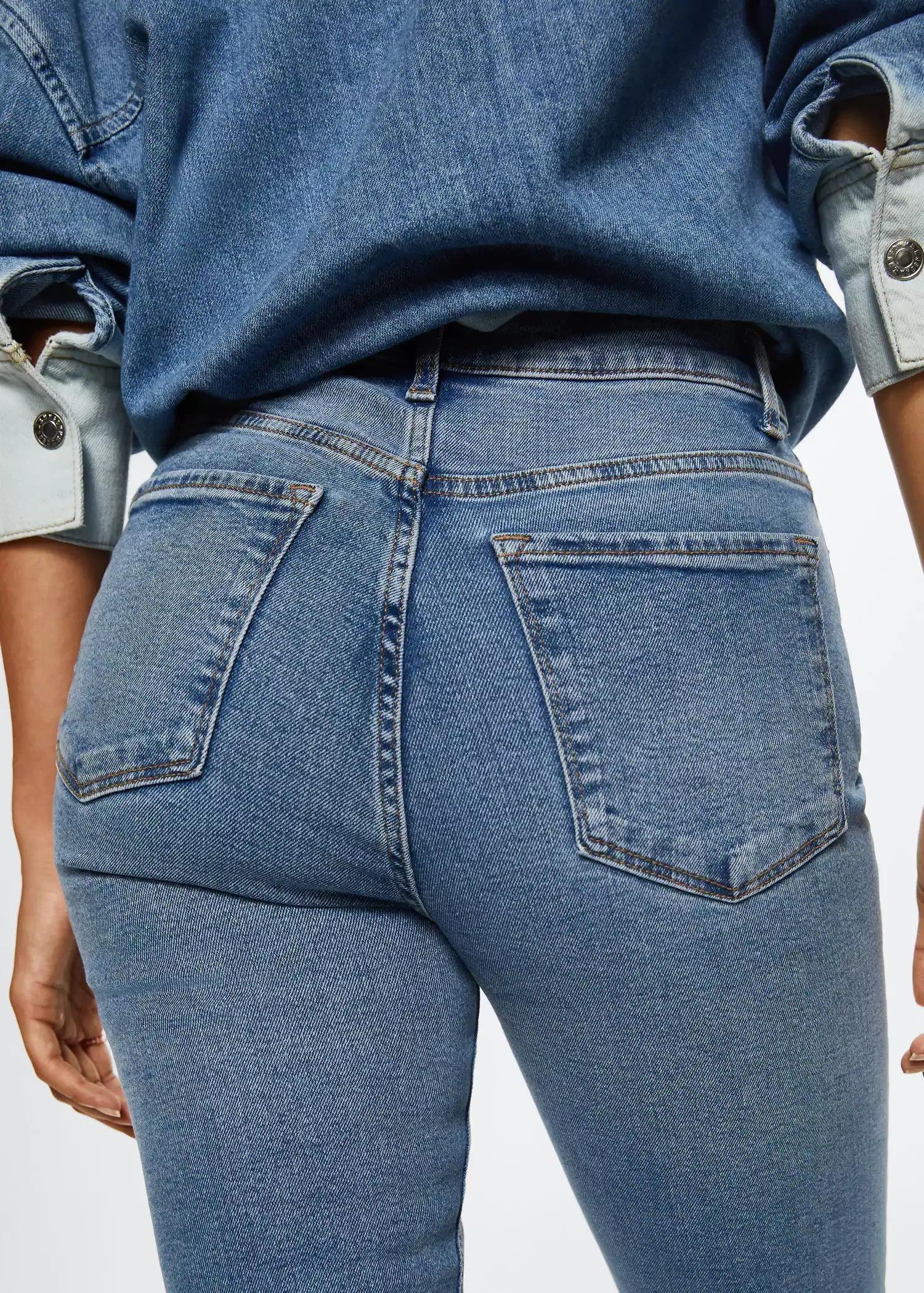 open blue High-waist bootcut jeans, , large image number 4