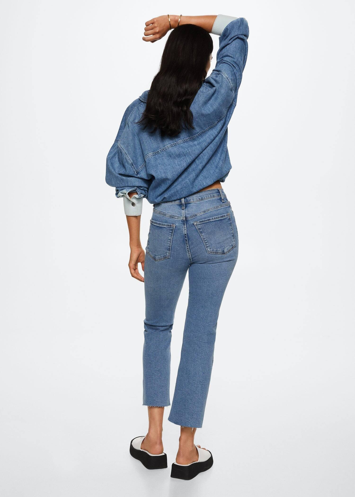 open blue High-waist bootcut jeans, , large image number 9