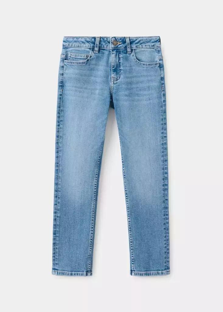 Blue Slim Fit Cotton Jeans, , large image number 1