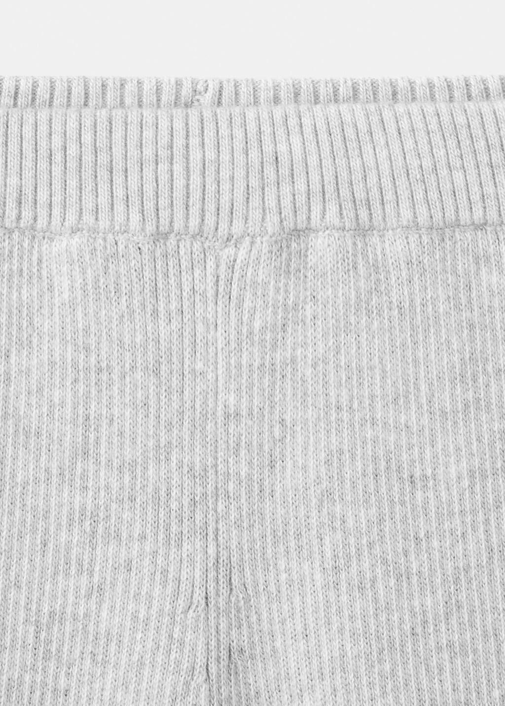 GREY Ribbed straight-leg trousers, Kids Girls, Light Pastel Grey, large image number 1