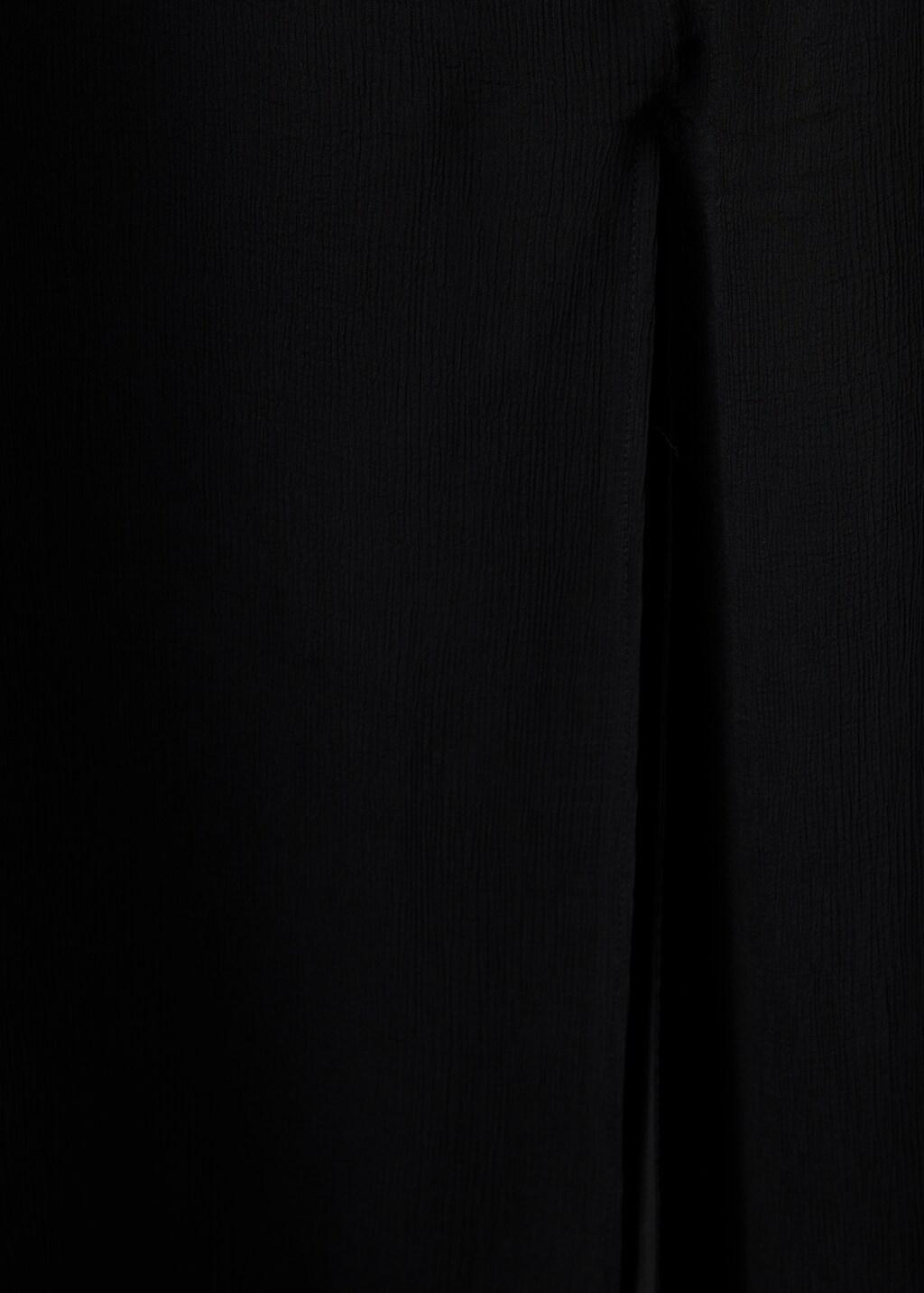 BLACK Halter dress with flower detail, Black, large image number 4
