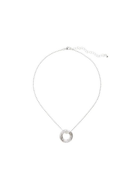 Mango - Silver Geometric Pendant Necklace