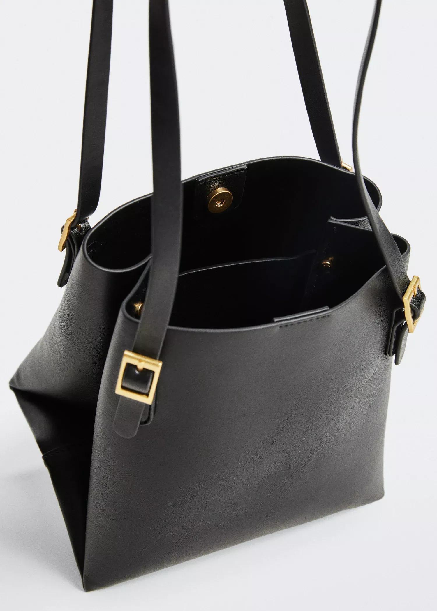 Black Top Handle Small Bag, , large image number 2