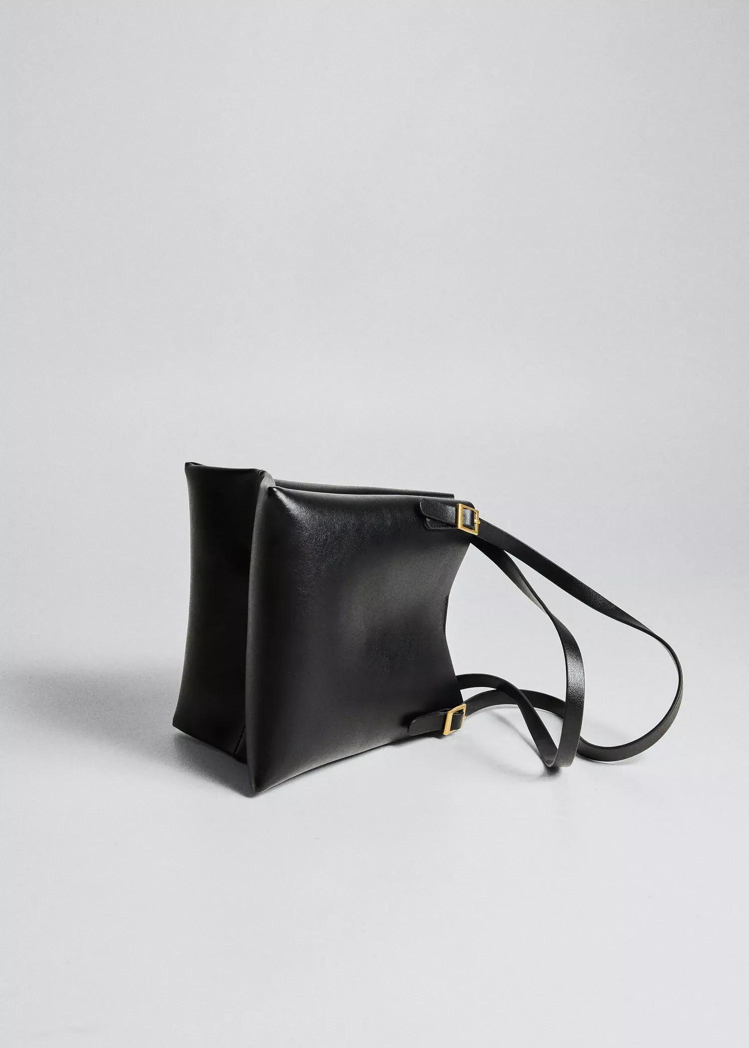 Black Top Handle Small Bag, , large image number 3