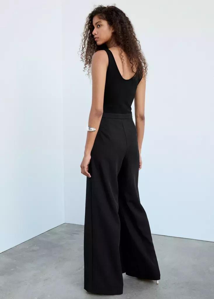 Black Strappy Jumpsuit, Black, large image number 2