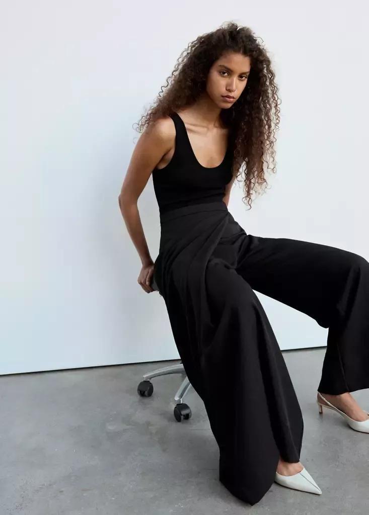 Black Strappy Jumpsuit, Black, large image number 4