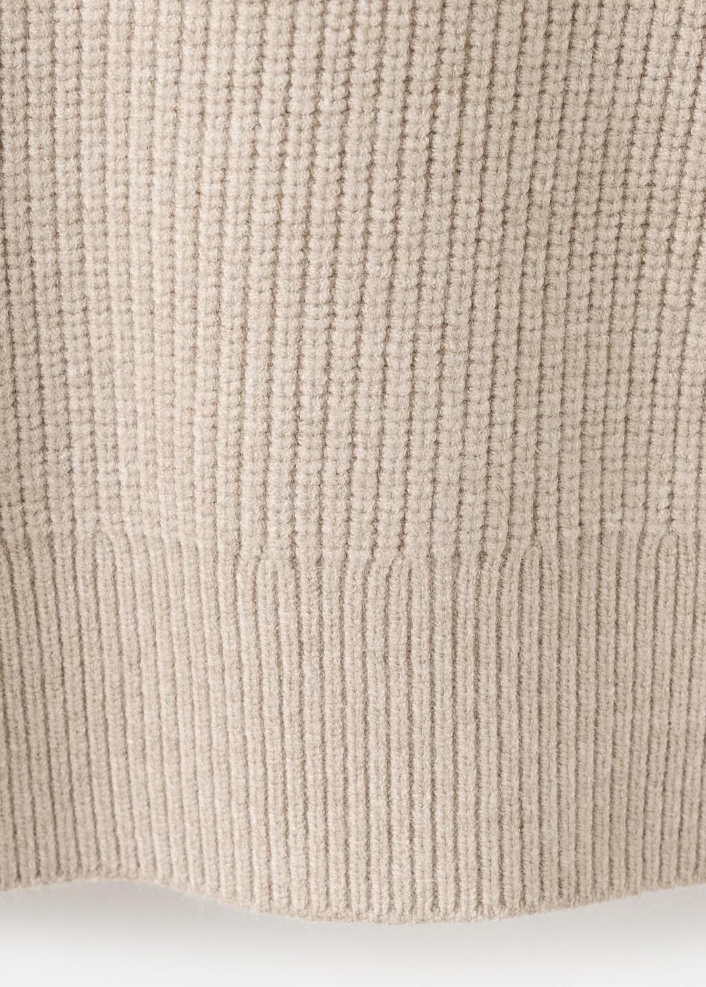 Brown Ribbed Zip-Up Jumper, Medium Brown, large image number 4
