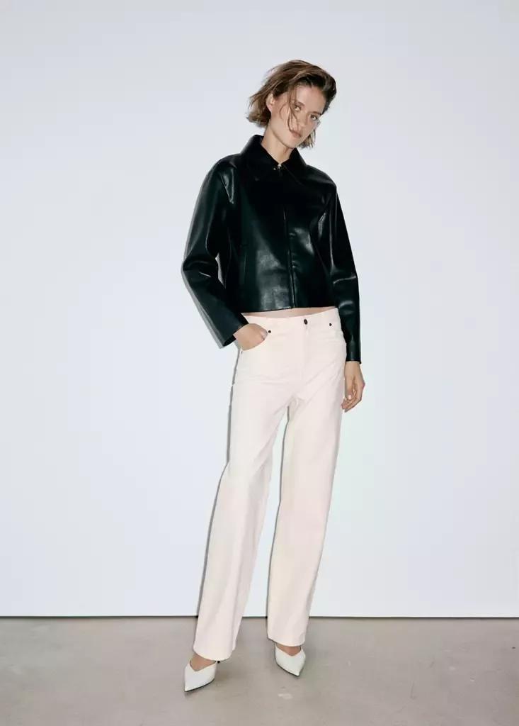 Cream Miami Medium-Rise Straight-Fit Jeans, , medium