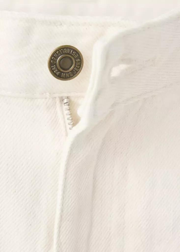 Cream Miami Medium-Rise Straight-Fit Jeans, , large image number 5