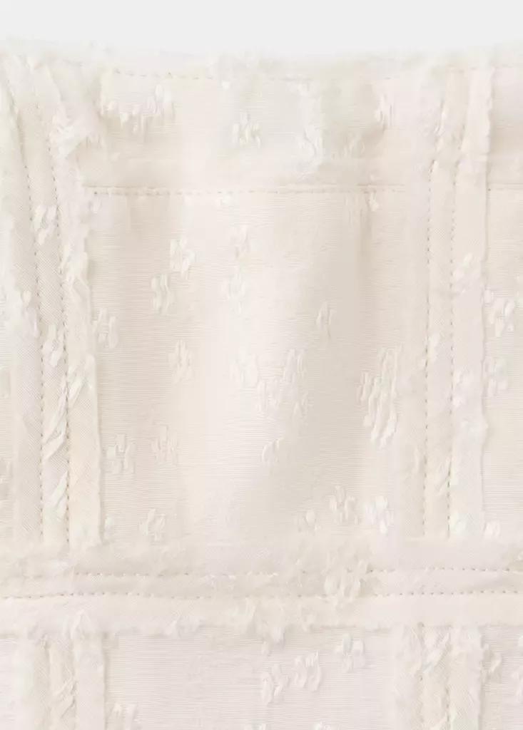 White Jacquard Corset Top, , large image number 5