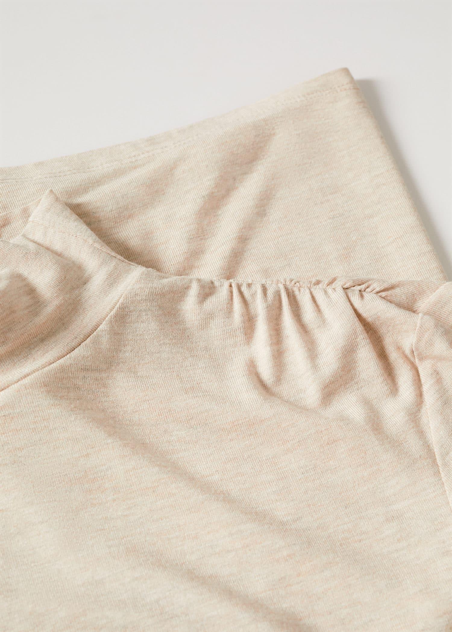 Brown Turtleneck Long-Sleeved T-Shirt, , large image number 4