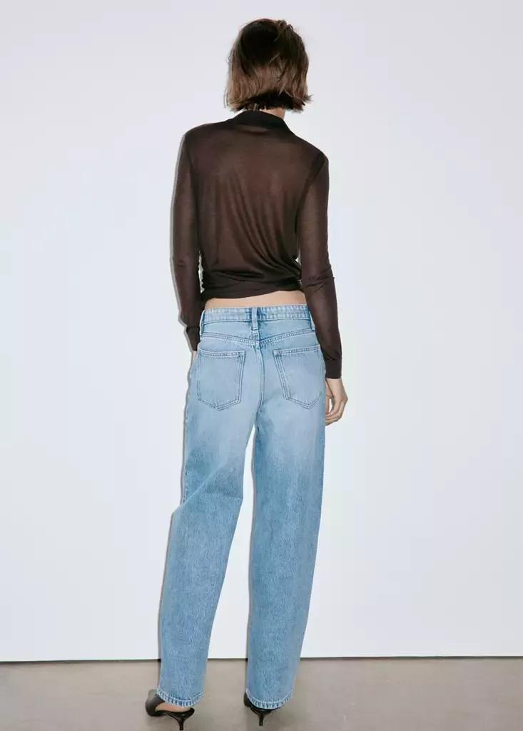 Blue High-Rise Balloon Jeans, Open Blue, medium