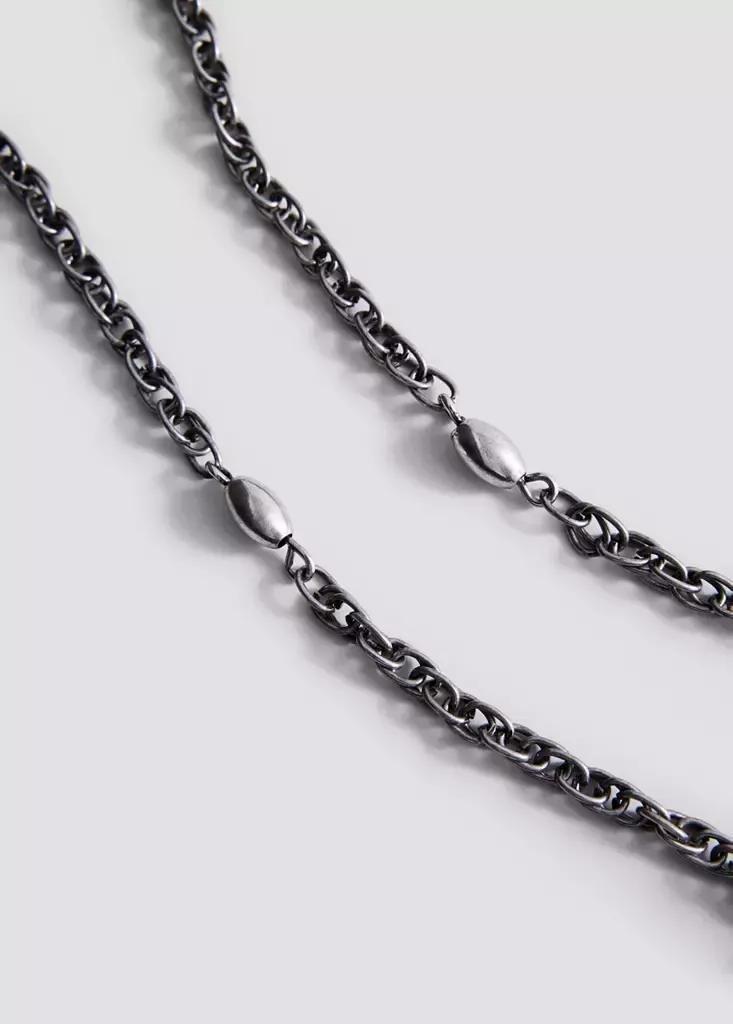 Silver Pendant Necklace With Floral Detail, , large image number 3