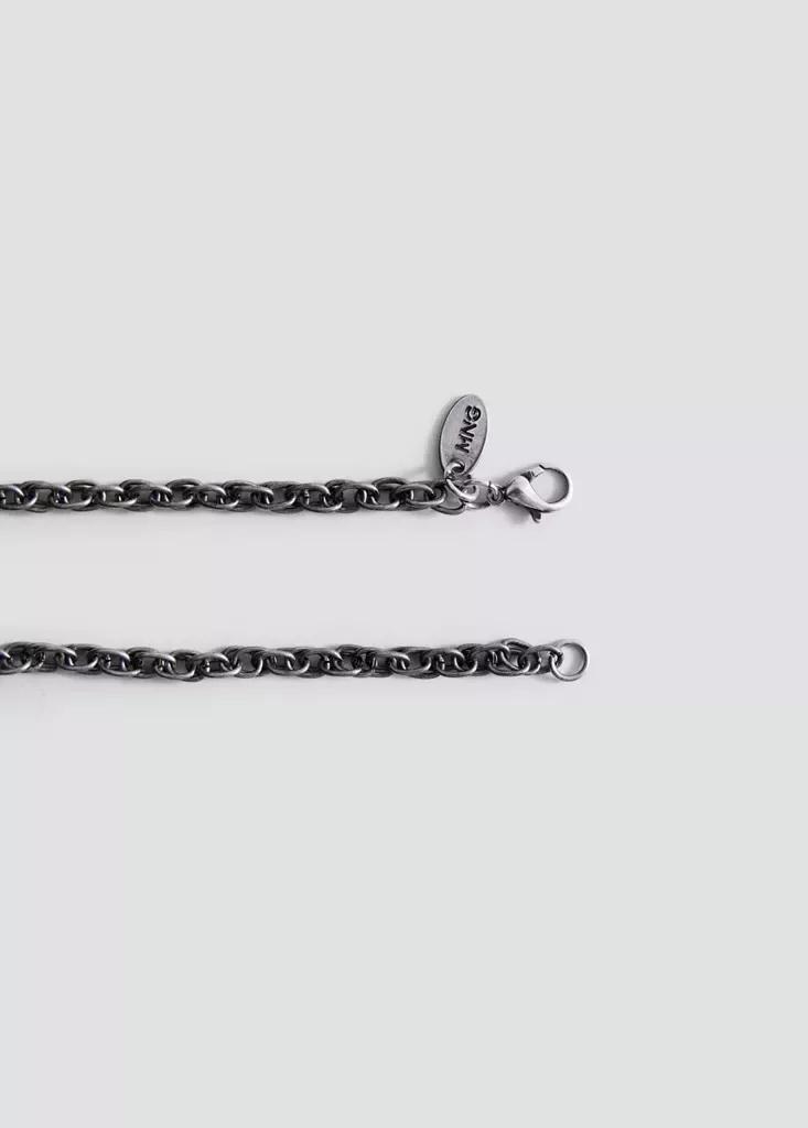 Silver Pendant Necklace With Floral Detail, , large image number 4