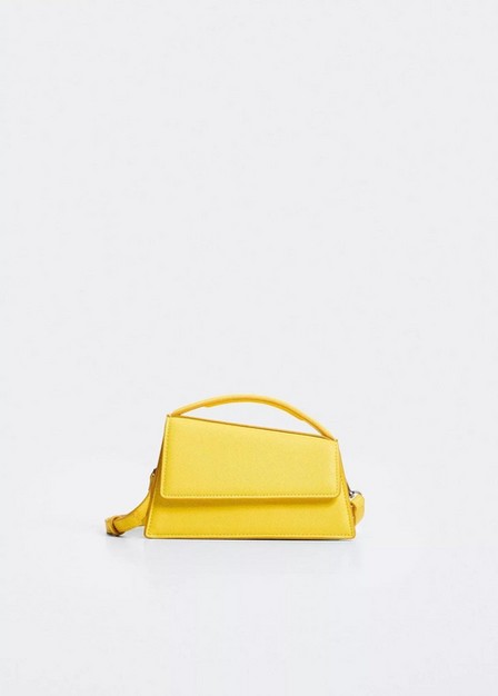 Mango - Yellow Geometric Mini Bag