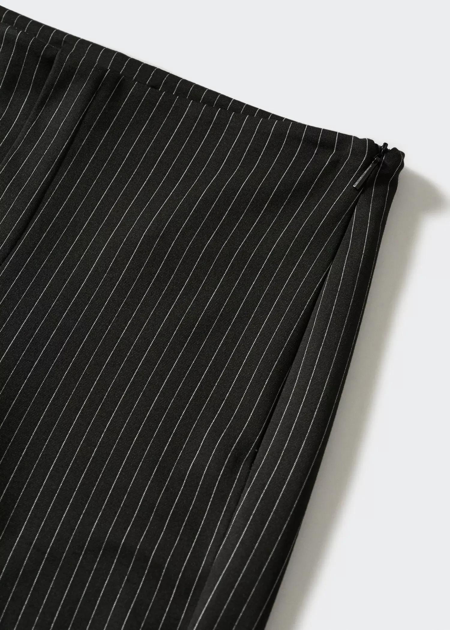 Black Slit Hem Trousers, , large image number 5