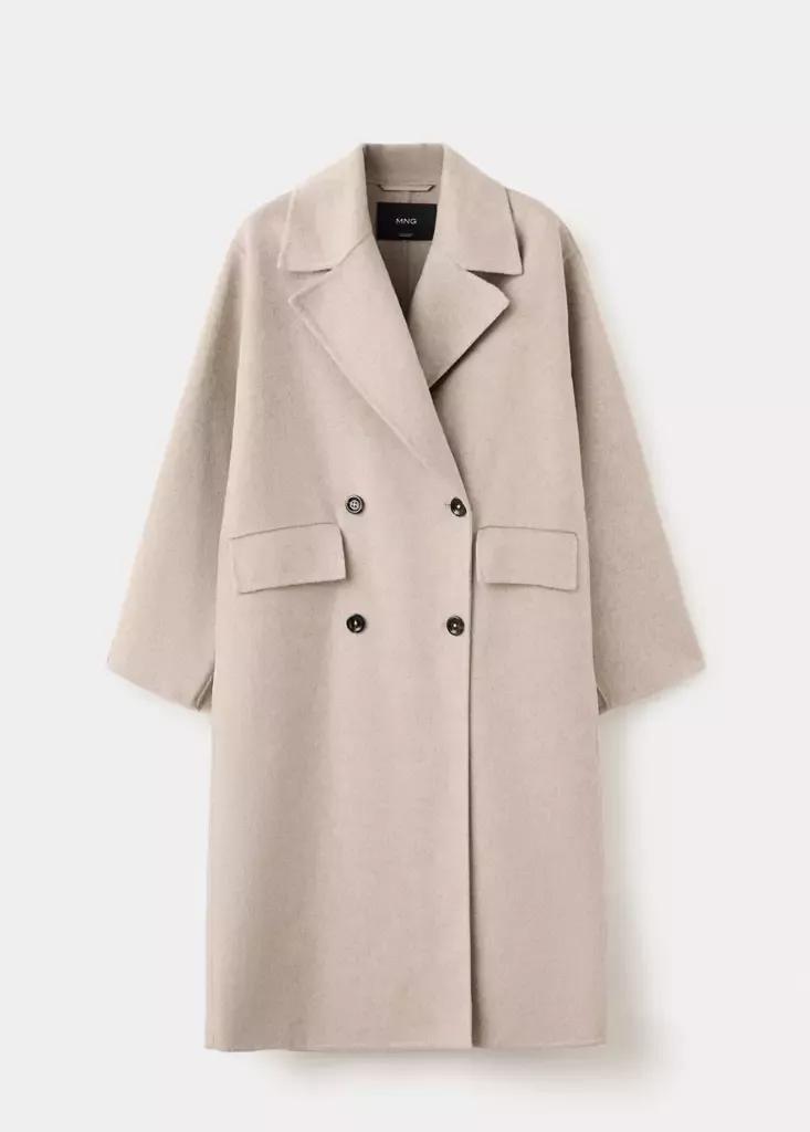Brown Handmade Oversized Wool Coat, Medium Brown, large image number 5
