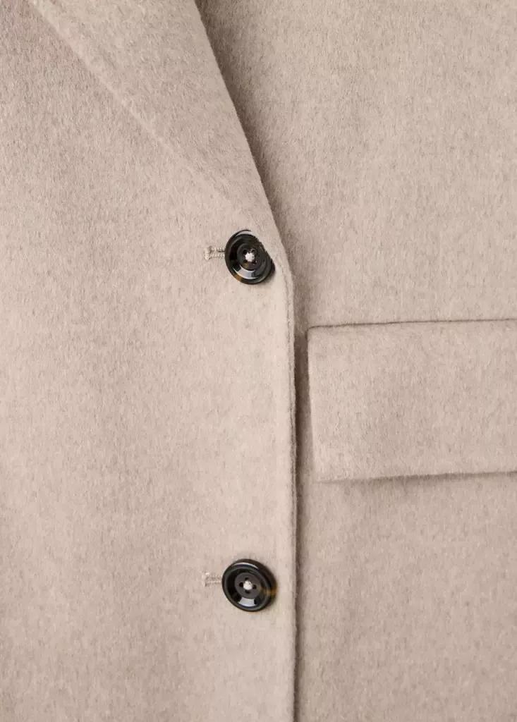 Brown Handmade Oversized Wool Coat, Medium Brown, large image number 7