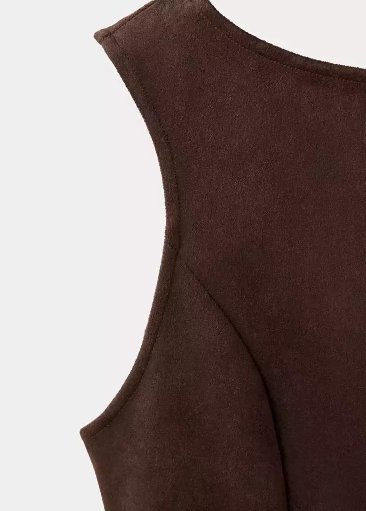 Brown Top With Suede Belt, Brown, large image number 5