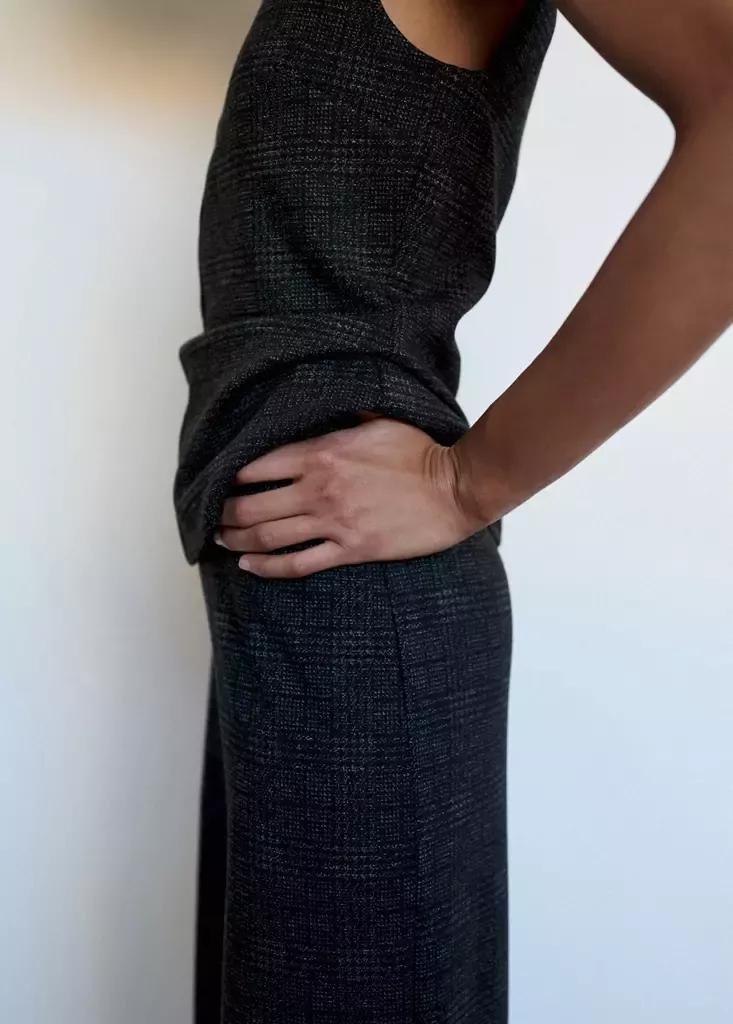 Grey Checked Jumpsuit, Grey, large image number 3