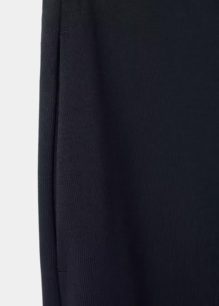 Navy Straight Mid-Rise Trousers, Navy, large image number 6